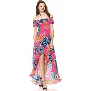 Show Me Your Mumu size XS Willa Floral Smocked Maxi Dress Floratopia